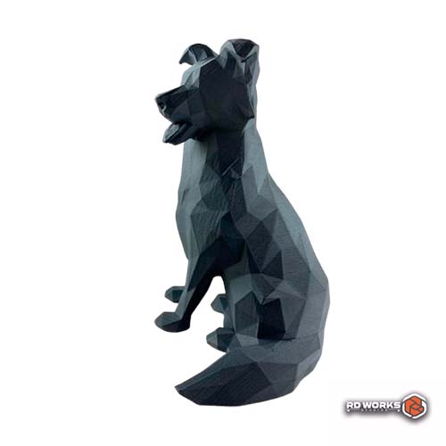 Estátua Decoração Border Coollie